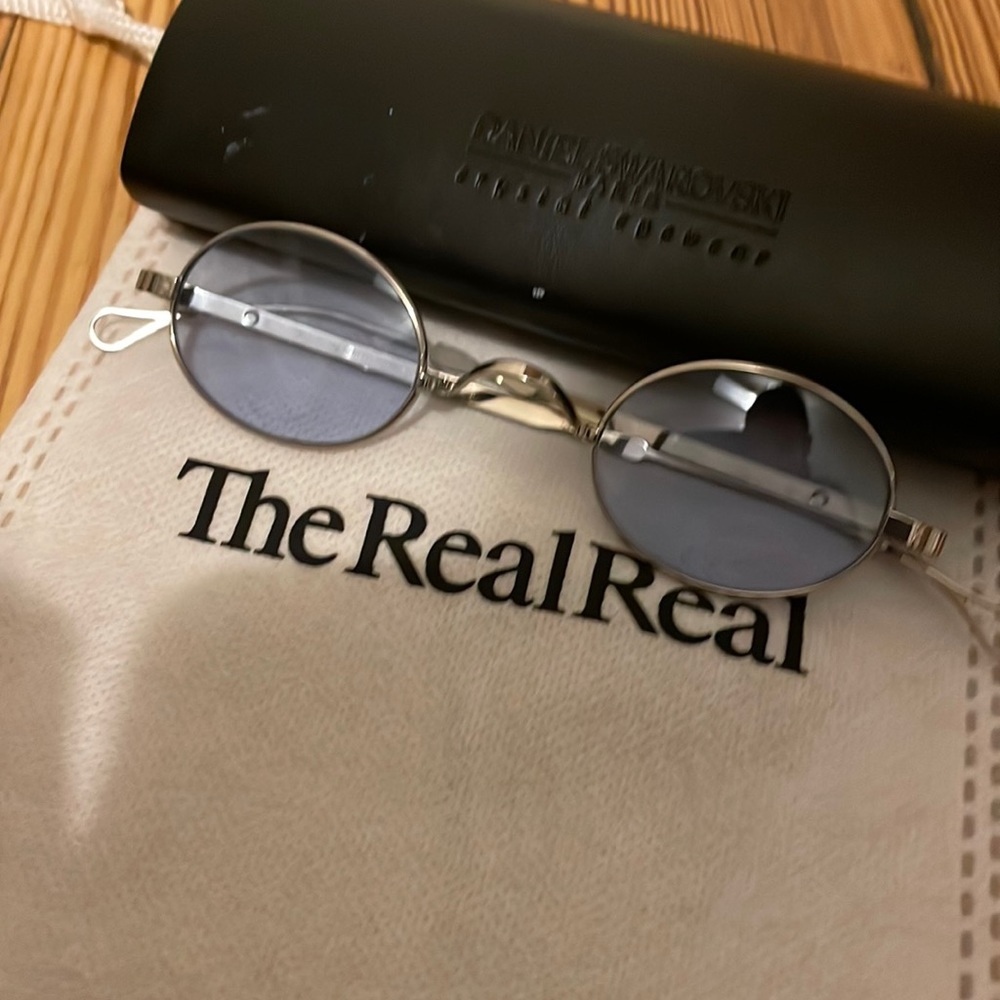 Vintage glasses blue tint
